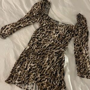 Olivaceous Animal Print Dress